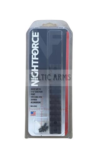 NightForce Picatinny bėgelis  A302 stnd sav 93 (1-5/8 ejection port) 1913 mil